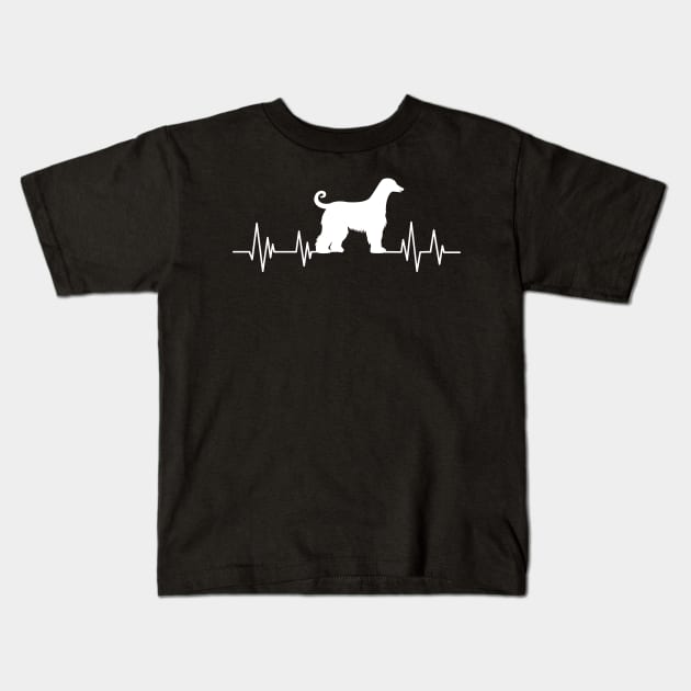 greyhound dog Heartbeat dog Heartbeat greyhound dog Silhouette Kids T-Shirt by mezy